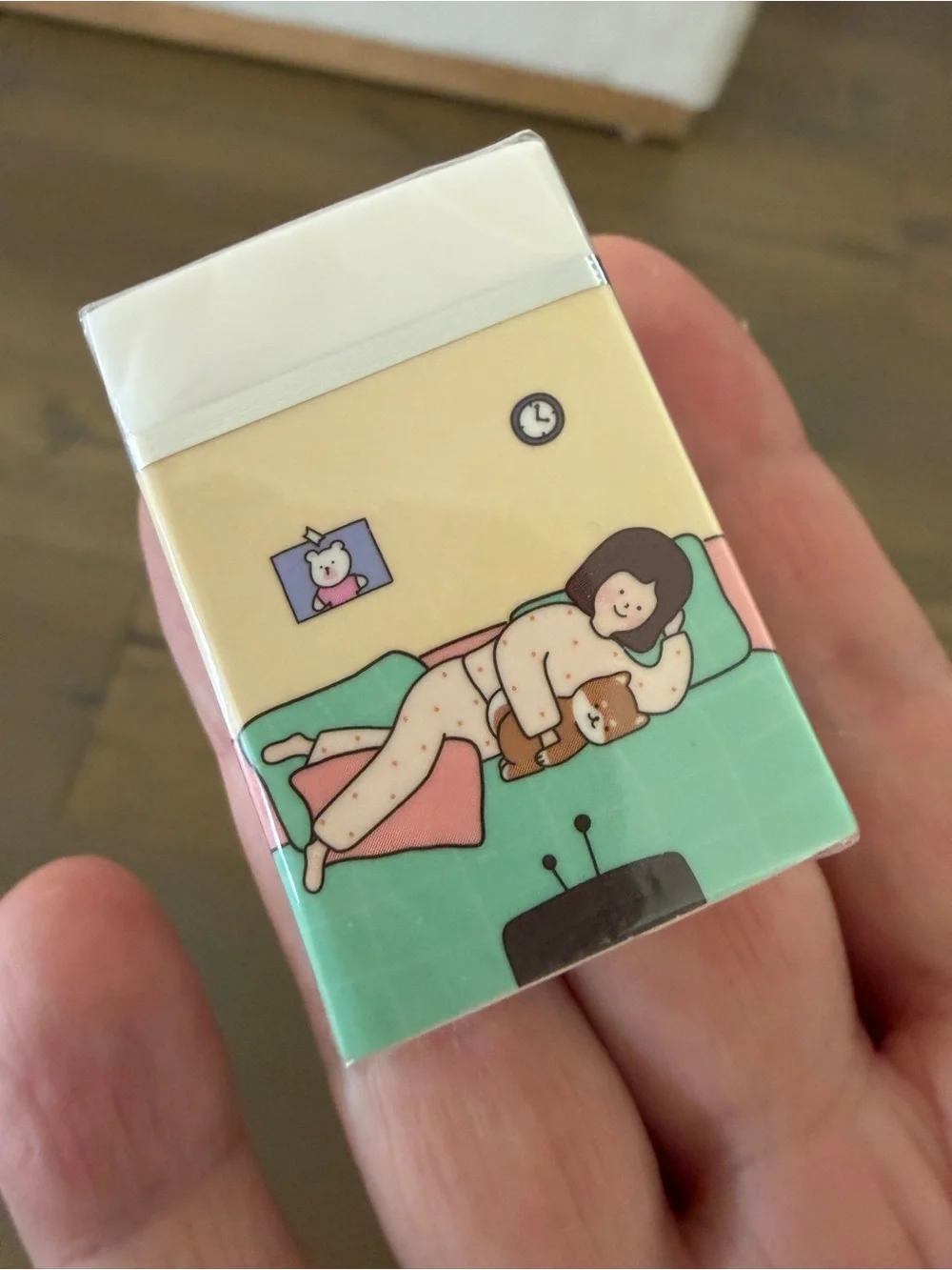 Korean, Kawaii Eraser - Blue & Pink,bono and nyai (보노와 냐이) not an adult still 30